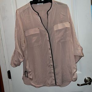 Pink Calvin Klein dress shirt. No stain or holes